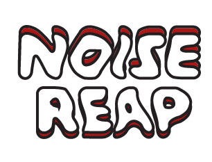 noise reap text as a logo